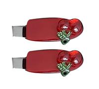 1 Pair Cherry Shape Hair Clips Sweet Style Hairpin Comfortable Hair Bullet For Women And Girls