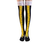 1 Pair Chicken Leg Socks,Funny Thigh Knee High Stockings Women Men Gifts,Cute Animal Printed Kids Bird Feet Legs Chickens Paw Crazy Tights Sock,Girls Novelty 3D Cartoon Weird Lovers,for Mens Womens