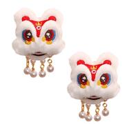 1 Pair Chinese Plush Dancing Doll Hair Clips Tassels Cartoon Hairpins Clips Hair Accessories