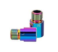 1 Pair Chrome-molybdenum Steel Bike Pedal Extenders Cycling Mountain Bicycle Extension Shaft Screws Bolts Bike Extenders