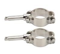 1 Pair Clamp On Oar Locks, 1 Pair Boat Oar Lock Socket, 1 Pair Oar Lock Socket Side Mount 1 3/8in to 1 3/4in Inner Diameter Clamp On Row Lock Brackets