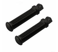 1 Pair CNC Aluminum Motorcycle Rear Footrest Pedals Folded Footpeg Footrest Compatible with Motorcycles Strong and (Black)