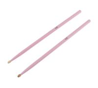 1 Pair Colorful Maple Wood Drum Sticks Music Band Drumsticks 4 Colors for Drums(PInk)