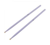 1 Pair Colorful Maple Wood Drum Sticks Music Band Drumsticks 4 Colors for Drums(Purple)