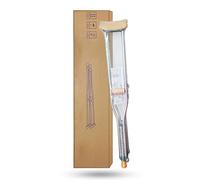 1 Pair Crutches for Walking, Small/Medium/Large Aluminum Underarm Crutches, Ergonomic Medical Crutches, for Elderly, Disabled and Physically Impaired