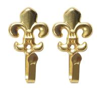 1 Pair Curtain Accessories Metal Alloy Decorative Hook Drape Hanging Holder Hold Back Tassel Wall Curtain Hook Hanger for Windows, Doors & Shower Curtains(NO.3)