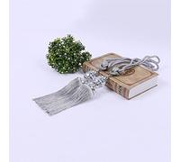 1 Pair Curtain Holdbacks Rope Tie Backs with Tassel and Beaded Ball Décor for Living Room and Bedroom 65cm(Grey)
