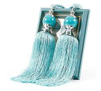 Zchui 1 Pair Curtain Tie Backs, Elegant Curtain Clips Rope Curtain Hanger | Bedroom Simple Decorative Tassel Curtain Tie Backs for Home Office Window Curtains Decoration