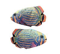 1 Pair Deep Sea Fish Oven Mitts Heat Resistant Oven Gloves Cute Fish Kitchen Gloves Microwave Oven Mitts High Temp Cotton Lined Baking Grilling Gloves Cooking Mitts for Pizza Toaster BBQ