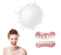 1 Pair Denture Silicone Reline Kit, Dentures False Teeth Set for Adults, Snap On Veneers Teeth Upper & Lower, Silicone Smile Enhancers for Gap & Stain Concealment Easy Application