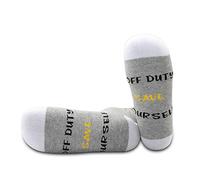 1 Pair Dispatcher Socks Gift 911 Dispatcher Gift Off Duty Save Yourself Socks Retirement Gift for 911 Dispatcher (Save Yourself yellow 1 Pair)