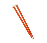 1 Pair Double-end Drum Sticks Soft Felt Head Drumsticks Marchings Drum Sticks For Percussion Instrument