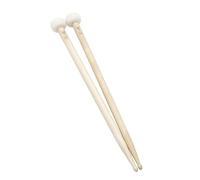 1 Pair Double-end Drum Sticks Soft Felt Mallet Head Drumsticks Marchings Snare Drum Sticks For Percussion Instrument