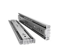 1 Pair Drawer Slides - Full Extension 3-Section Rail with Coating for Smooth Operation(35cm)