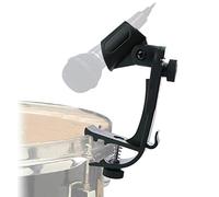 1 Pair Drum Microphone Clips Universal Shockproof Drum Rim Mic Clamp with Groove Gear for Percussion Instrument Performance Accessories