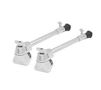 1 Pair Drum Spurs Foot Pedal Bracket Iron Plating Metal Anti-Skid Anti-Rust Drum Feet Drum Leg Percussion Instrument Accessory