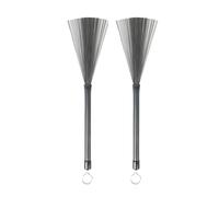 1 Pair Drum Stick Brush Retractable Steel Wire Brush Comfortable Handle Drum Wire Brush Beginner Practice