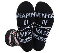 1 Pair Drummer Socks Weapons Of Mass Percussion Socks Drumsticks Socks Band Member Gift (MASS PERCUSSION-S)