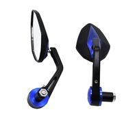 1 Pair Durable 7/8" 22mm Motorcycle Rearview Mirrors Handlebar End Mirror For Suzuki Convex Mirror(Blu)