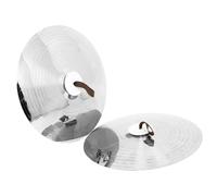 1 Pair Durable Alloy Cymbal Band and Drum Corps Ergonomic Handle and Shoulder Strap with Clear Sound