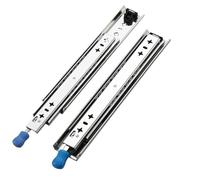 1 Pair Duty Locking Drawer Slides 10-60 Inch 250 Lb Load Capacity Side Extension Ball Bearing Industrial Rail(with Lock,34inch(850mm))