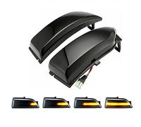 1 Pair Dynamic LED Turn Signal Light Wing Mirror Indicator Light Replacement for Ford Ranger T6 2012-2019 Flashing Indicator Sequential Blinker for Ford Everest U375/UA 2015-2019 (Black)