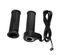 1 Pair E Bike Full Twist Throttle Handle 3 Pin 12V-72V Throttle Grip Universal for Ebike Electric Bicycle Scooter Motorcycle Accelerator Speed Control Electric Bike Waterproof Connector Accessories