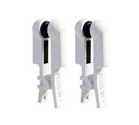 1 Pair Ear Clip Electrodes,White Rubber Reusable Ear Clips,Ear Clip Accessories,Meridian Point Stimulation Accessory Compatible with TENS 7000 and Standard Devices