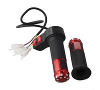 1 Pair Electric Scooter Three Speed Throttle Handlebar, Electric Bike Throttle Compatible With 24V72V Models with 3 Speed Controller and Forward Reverse (Red)