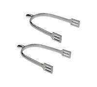 1 Pair Electroplated Zincs Alloy U Shape Riding Spur Hollows Star Head Professional Grade Horse Riding Gear for Men British Equestrians Spur for Men