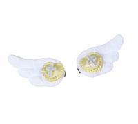1 Pair Elegant Angel Wing Shaped Hair Clip Featuring Heart Detail Perfect for Christmas and Parties Angel Wing Hair Clip