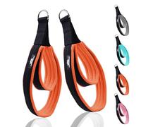 1 Pair Enhanced Pilates Double Loop Straps for Reformer, Thickened D-Ring Handle Straps, Yoga Exercise Accessories in 2 Lengths and Multicolor for Home Gym Workout