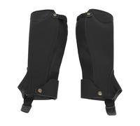 1 Pair Equestrian Half Chaps Breathable 3 Layer Fabric Shock Absorbing Anti Abrasion Horse Riding Half Chaps for Child Adults (XL)