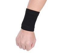 1 Pair Exercise Wrist Brace, Polyester Fiber Black Sports Outdoor Super Elastic Knitting Flexible Cuff Pain Relief Wrist Guard Brace Support