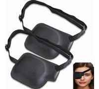 1 Pair Eye Patches, Adjustable Pirate Eyes Patch 3D Medical Eyepatch for Right or Left Eye for Lazy Eye Amblyopia Strabismus or After Surgery