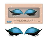 1 Pair Eyeshadow Eyelash Patch, Eye Shadow Eyelash Stick On, Reusable Eyeshadow Stickers, Waterproof Eyelid And Ey-elash Sticker, Fake Eye Lashes Makeups Stencils For Women's Make Up