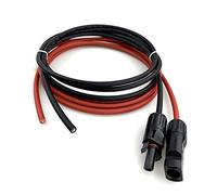 1 Pair Female And Male Single Head Solar Extension Wire Cable PV Wire 6/4/2.5 Mm2 Solar PV Cable 1M 2M 3M 5M 8M 10M 15M 20Meters (Color : Red and Black, Size : 2 METER_16 AWG-1.5MM2)