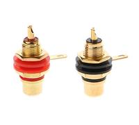 1 Pair Female Socket Connector Chassis Panel Mount Adapter O Terminal PL Connector Cap Cover Protector Plug Adapter Socket Coaxial Cable Cord Solder Bulkhead Panel O Press Outlet