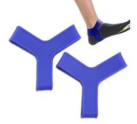 1 Pair Fin Keepers,Silicone Fin Keepers Holder,Snorkeling Scuba Diving Fins Straps,Elastic Gripper Strap Set,Universal Fins Fixing Strap for Freediving,Snorkeling,Scuba Diving Fins (BLUE, XL)