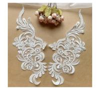 1 Pair Fine Material European Style Floral Beads Lace Pair Flowers High Custom Wedding Veil Accessories