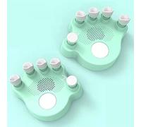 1 Pair Finger Exerciser for Piano Players Piano Finger Trainer Built-In Piano Sampling Sound Source, Piano Finger Strengthener for Finger Training, Posture Correction (green)