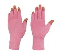 1 Pair Fingerless Arthritis Compression Gloves for Women&Men-Pain Relief for Rheumatoid,Osteoarthritis,Raynaud's-Hand Support for Carpal Tunnel - Breathable,Comfortable, Machine Washable (Pink, M)