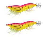 1 Pair Fishing Lures Glow Jig Hook Evil Lure Bait Saltwater Squid Hook Glow Squid Jig Rattle Beads
