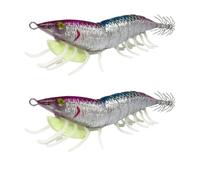 1 Pair Fishing Lures Glow Jig Hook Evil Lure Bait Saltwater Squid Hook Glow Squid Jig Rattle Beads
