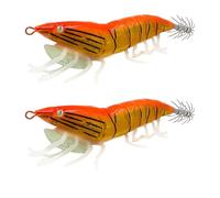 1 Pair Fishing Lures Glow Jig Hook Evil Lure Bait Saltwater Squid Hook Glow Squid Jig Rattle Beads