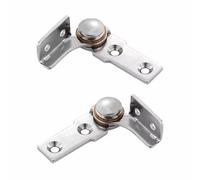 1 Pair Flip Hinge Damper, 304 Stainless Steel Torque Shaft Hinges Adjustable Damping Shaft Torsion Hinge for Doors Windows Cabinets (0.5NM)