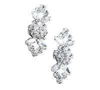 1 Pair Flower Shoe Clips Bridal Metal Crystal Banquet,Type A | Cloth and metal 2 pieces 6x4cm detachable clip fits flat shoes boots sandals high heels dress hat headwear