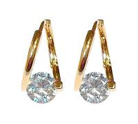 1 Pair Flysmus Halolux Lymphvity Germanium Earrings,Lymphvity Magnetherapy Germanium Earring for Weight Loss,Lymphatic Drainage Earring,Magnetic Therapy Earrings (Gold)
