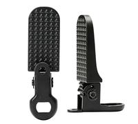 1 Pair Foldable Bike Foot Pegs, Durable Aluminium Alloy Non-Slip Rear Passenger Pedals for Mountain Bikes, City Bikes, E-Bikes and Folding Bikes