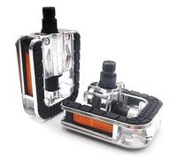 1 Pair Folding Pedals for Bikes, 12x8x2.5cm/4.72x3.15x0.98inch 180 Degrees Bidirectional Non Slip Mountain Bike Pedals, K1155 Universal Strong Anti-Skid Waterproof Folding Bike Pedal